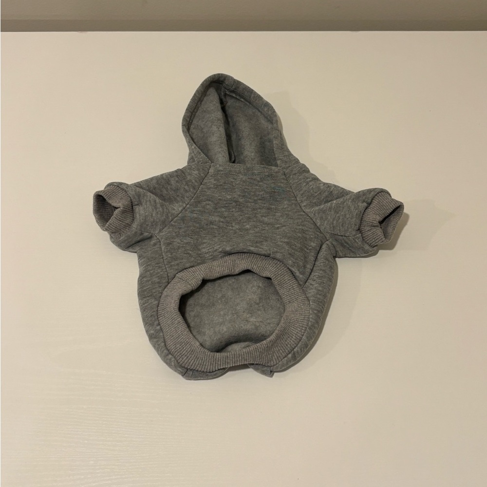 Amazon Gray Dog Hoodie for Small Breeds - Picture 4 of 7